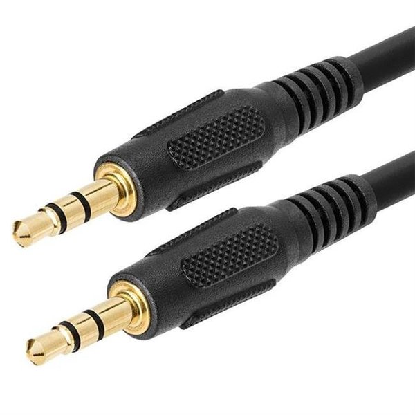 Cmple CMPLE 402-N Stereo Audio Mini Plug Male To Male Patch Cable - 12 ft. 402-N